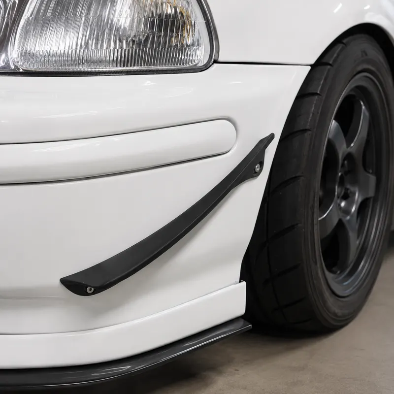 Street Slim Canards pair in satin black
